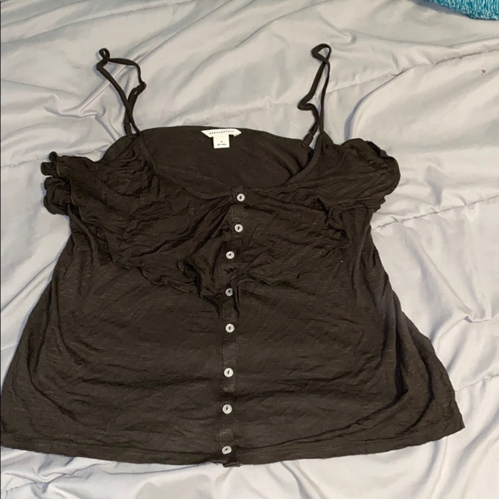 Green Aeropostale cami with buttons